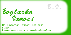 boglarka vamosi business card